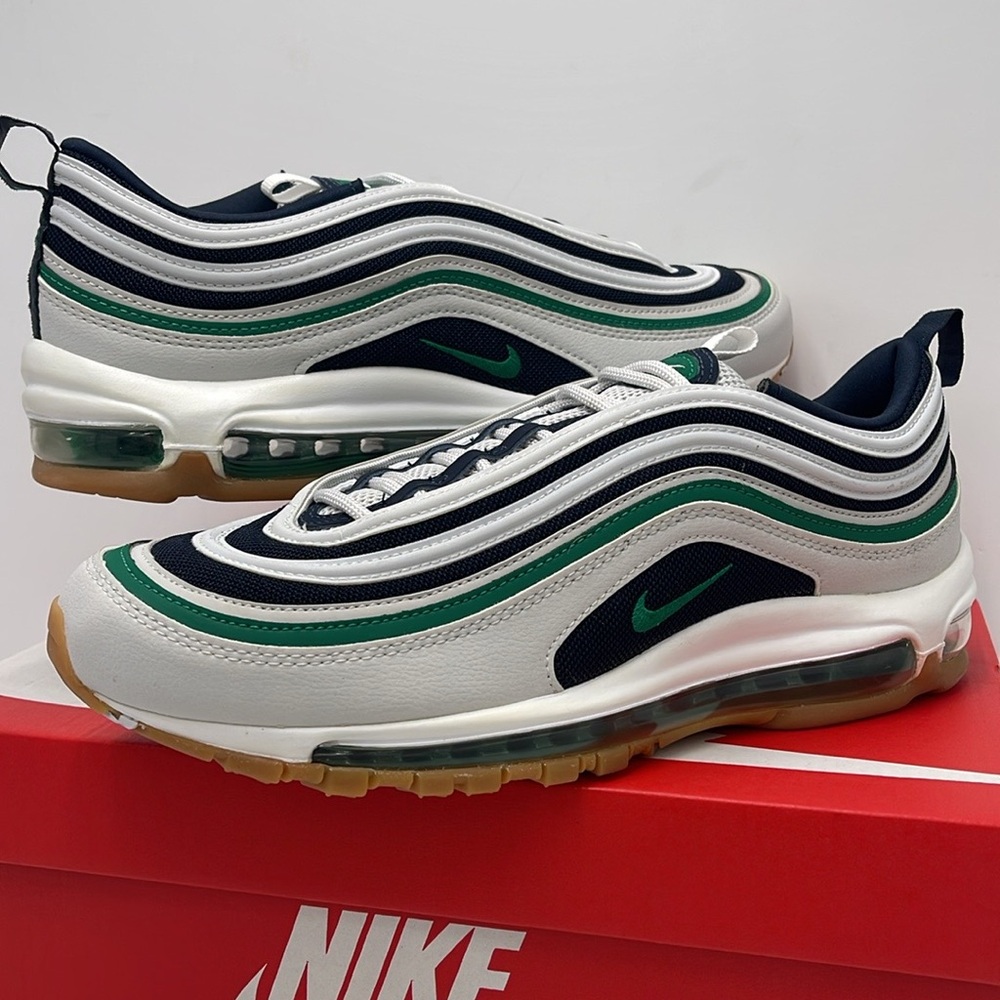 Nike Men’s Air Max 97
Photon Dust/Dark Obsidian/ White/Malachite
921826-021 Snkr - Picture 9 of 13